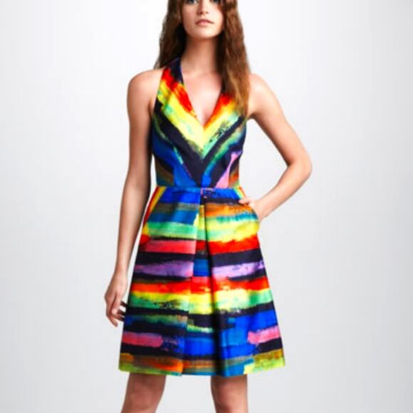 Milly Multicolor Halter Dress - Picture 2 of 5